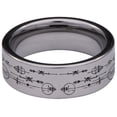 thumbnail image 4 of Geometric Wolf Skull Tungsten Carbide Ring, 4 of 6