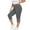 E-Grey1521, variant on Hifoo Women High Waisted Yoga Pants For Workout Gym Running Side Split Design Breathable Stretchy Calf Length Leggings For Women Comfortable Activewear Solid Color Running Wear