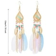 thumbnail image 2 of Earrings for Women Vintage Boho Feather Earrings Western Long Feather Earrings Earrings Bohemian Jewelry for Women, 2 of 6