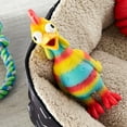 Vibrant Life Playful Buddy Tie Dye Chicken Dog Toy, Chew Level 2, with