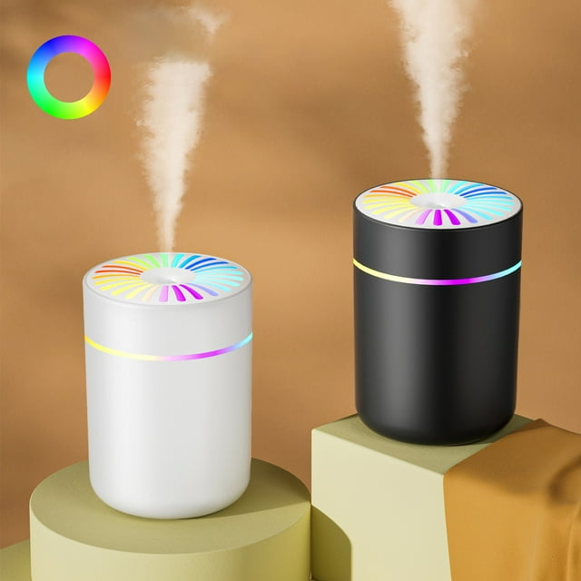 Sentmoon Mini Humidifier Portable Desktop Humidifier USB Rechargeable Ultra Quiet Refillable Water LED Night Light Auto Shut off Cool Mist Personal Mister for Office Home Travel Bedroom