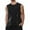 Black, variant on Men's Ice Silk Sleeveless Tank Top - Mesh Athletic Vest - Quick-Drying - Loose Fit - Oversized Sizes - Summer Casual & Workout