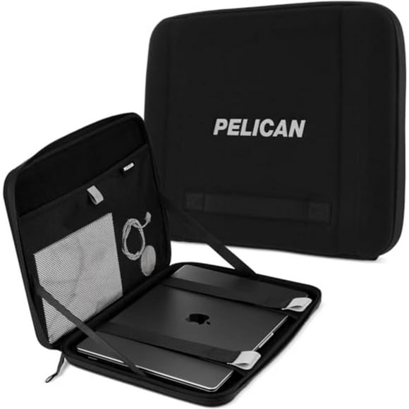 Pelican Ranger Series - Laptop Bag/Sleeve - 16 Inch, Black [Elastic Carrying Handle] [Secure Zip Lock] Water Resistant & Heavy Duty Laptop Case for M