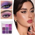 thumbnail image 4 of Eyeshadow Palette, Matte and Shimmer Glitter Eye Shadow Palette for Smokey Eye Makeup, 9 Color Makeup Palette, 4 of 5