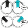 thumbnail image 2 of Couvercles pour Gobelets de 30 oz et 20 oz, Compatibles avec YETI Rambler, Ozark Trail, Old Style Rtic et Plus, Ensemble de 4 Couvercles Anti-Éclaboussures et Résistants aux Éclaboussures pour Gobelets Gobelets (2 Noirs, 2 Bleus), 2 of 7