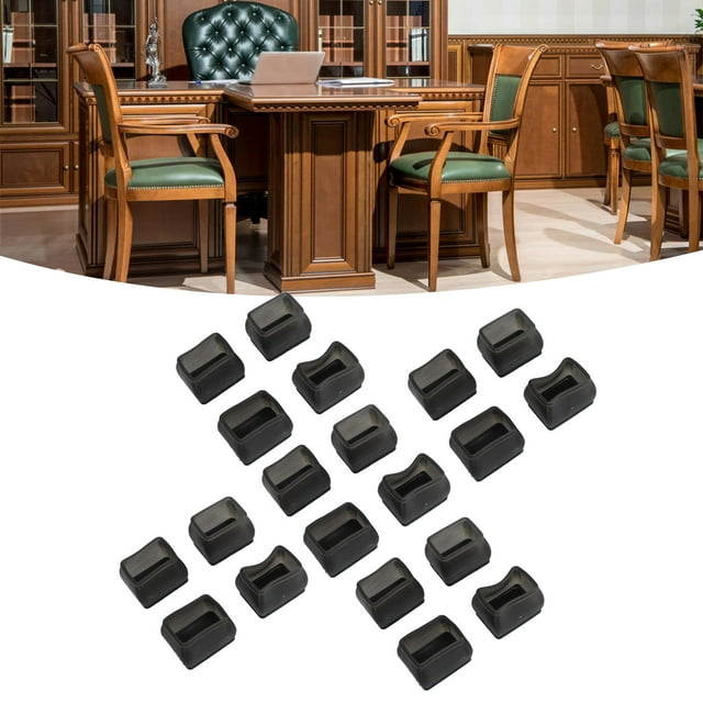 20 Piezas Protector De Piso Para Patas De Silla Taburetes Sillas Resistentes Al Desgaste Cubierta Protectora Anti Caída Estera Engrosada Almohadillas Para Pies