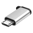 thumbnail image 2 of Adaptador USB-C a Micro USB, paquete de 2 USB tipo C hembra a Micro USB macho convertidor USB C compatible con carga y sincronización de datos, 2 of 5