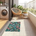 thumbnail image 4 of Yayeee Doormat for Inside 20"x32" Absorbent Low-Profile Washable Non-Slip Rubber Backed Entryway Rug, Green Tropical Pattern, 4 of 8