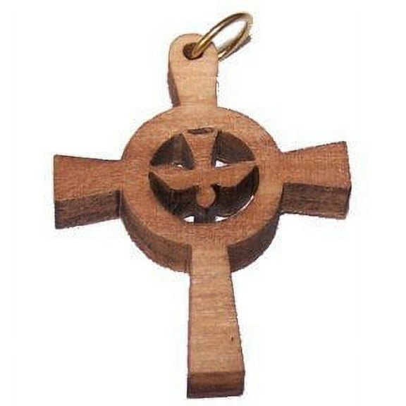 Holy Spirit Olive wood Dove Cross Laser(6cm or 2.36" long )