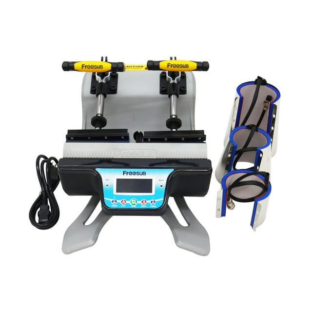 Automatic Double Station Mug Cup Heat Press Transfer Machine 5in1 110V with Heating Element
