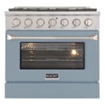 thumbnail image 6 of Pemberly Row 36" 5.2 cu. ft Dual Fuel Range Propane Gas Sealed Burners in Blue, 6 of 13