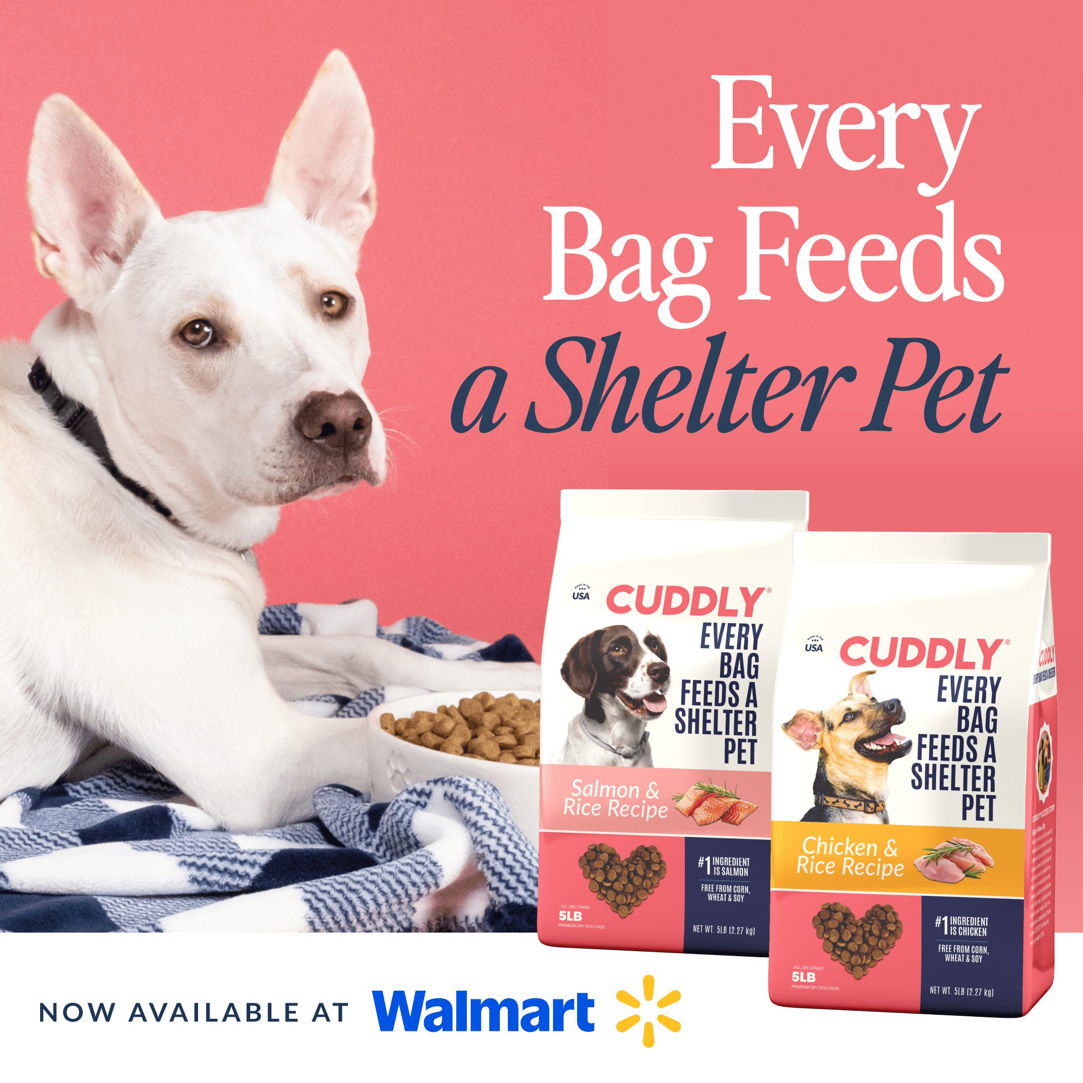 CUDDLY Dry Dog Food, Chicken & Rice, 25lb Bag