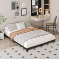 thumbnail image 2 of Bedofmine 3 inch Low California King Bed Frames, Heavy Duty Metal Platform with Rounded Corner Legs, No Box Spring Needed, Easy Assembly, Noise Free, Black, 2 of 7