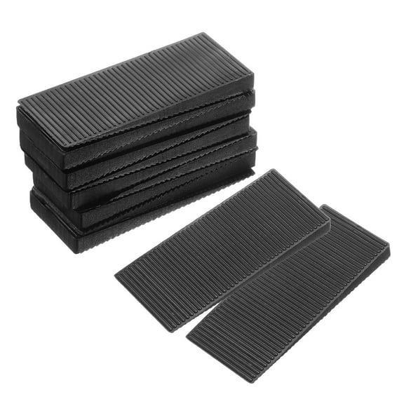 Furniture Levelers, 12 Pack Furniture Wedges, Black Plastic Wedges Shims for DIY Furniture (60 x 26 x 6mm)