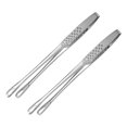 thumbnail image 3 of EeaseMX Pinzas de comida de acero inoxidable 2pcs Pinzas de barbacoa de estilo japonés Pinzas de cocina para filete de pescado frito, 3 of 7