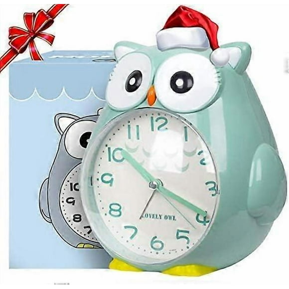 Tik tak sesi çıkarmayan çocuk çalar saati Gece lambası, yatak odası erteleme fonksiyonu olan çocuk saati cloc_Mükemmel Hediye