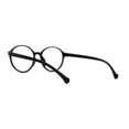 thumbnail image 2 of Child Size Round Thin Plastic 100% Blue Light Flitering Computer Glasses All Black, 2 of 4