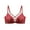 Red, variant on Training Sports Bras for Women Women's Cross-Back Lace Push up Bra Solid Wireless Front Closure Comfortable Seamless Underwear Bralette Beige L