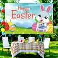 thumbnail image 4 of YMARPT Happy Easter Party Backdrop Banner, Easter Photograhy Background Banner, Easter Bunny Egg Rabbit Spring Banner, Easter Themed Party Decorations Supplies for Easter Party, 4 of 5