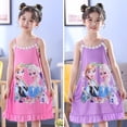 thumbnail image 2 of Elsa, camisón de verano para niños, ropa de hogar para bebés, vestido de princesa con estampado de seda helada, falda para niñas, ropa de dormir para niñas, camisón 8 90-106cm zhangmengya CONDUJO, 2 of 2