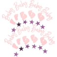 thumbnail image 2 of Baby Footprint Confetti Party Decoration For Baby Showers And Birthdays In Pink Color With Festive Atmosphere Enhancement 1 Set, 2 of 4