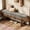 Gray and Brown, variant on Finmind Upholstered Entryway Bench, Shoe Bench Padded Seat with Solid Wood Legs, End of Bed Footstool for Living Room, Mudroom, Hallway, White & Brown