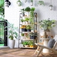 thumbnail image 4 of HOMCOM Modern 5-Tier Bookshelf Storage with Metal Frame Wooden Bookcase, 4 of 10