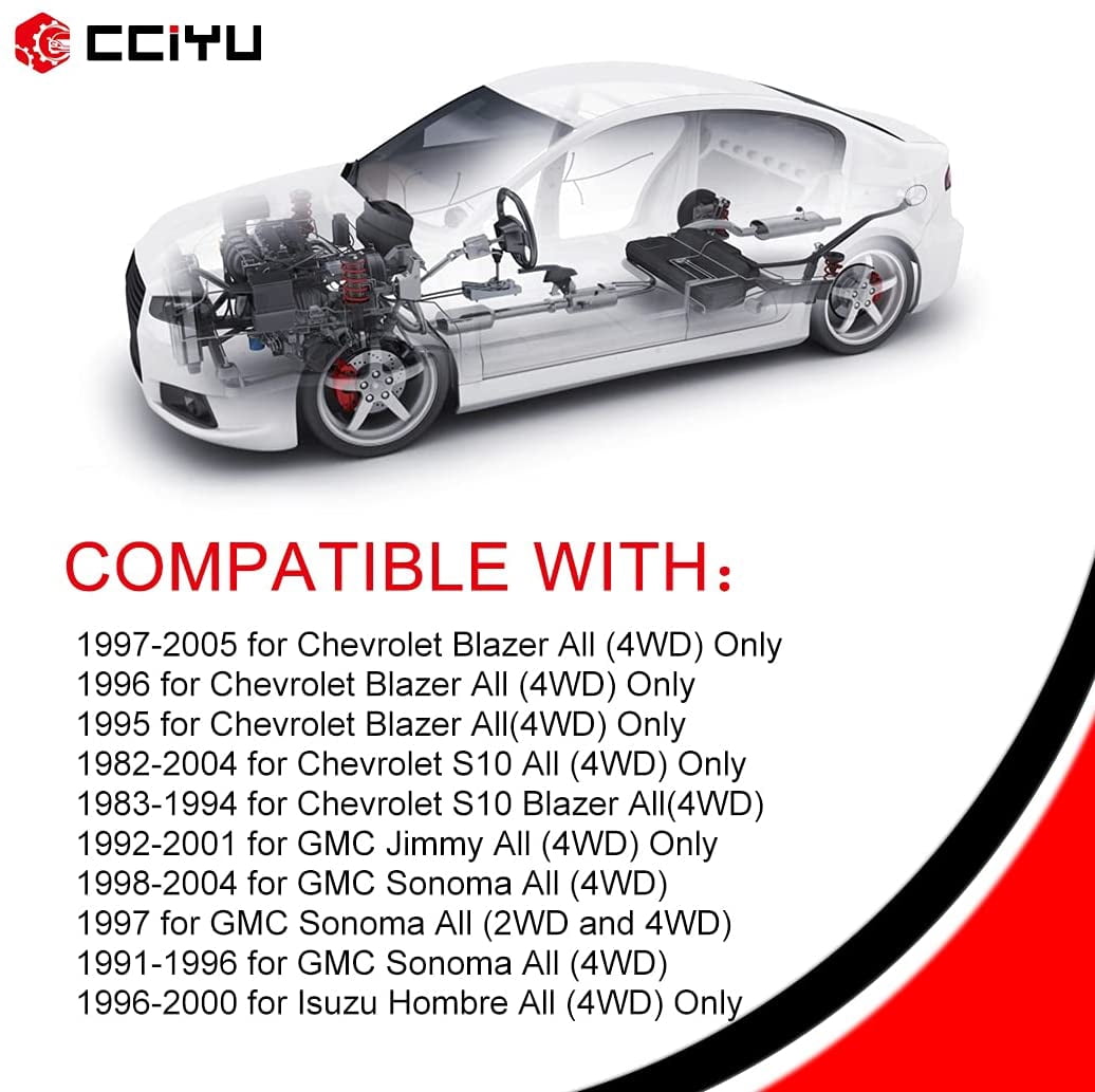 Shocks Front Rear,cciyu Shock Absorbers for 1995-2003 2004 2005 for Chevy Blazer,1982-2004 for Chevy S10,1996-2000 for Isuzu Hombre,1991-1994 1996 2001 for Oldsmobile Bravada Parts Struts (4pc Set)