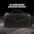 thumbnail image 3 of CASEMATIX Dice Box and Card Case for 9 RPG Dice Sets, Spell Cards, and Accessories with Embossed Dragon Design, 3 of 5