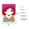 thumbnail image 2 of England - Pan American World Airways - Vintage Airline Travel Poster 1960’s - Master Art Print 10in x 14in, 2 of 4