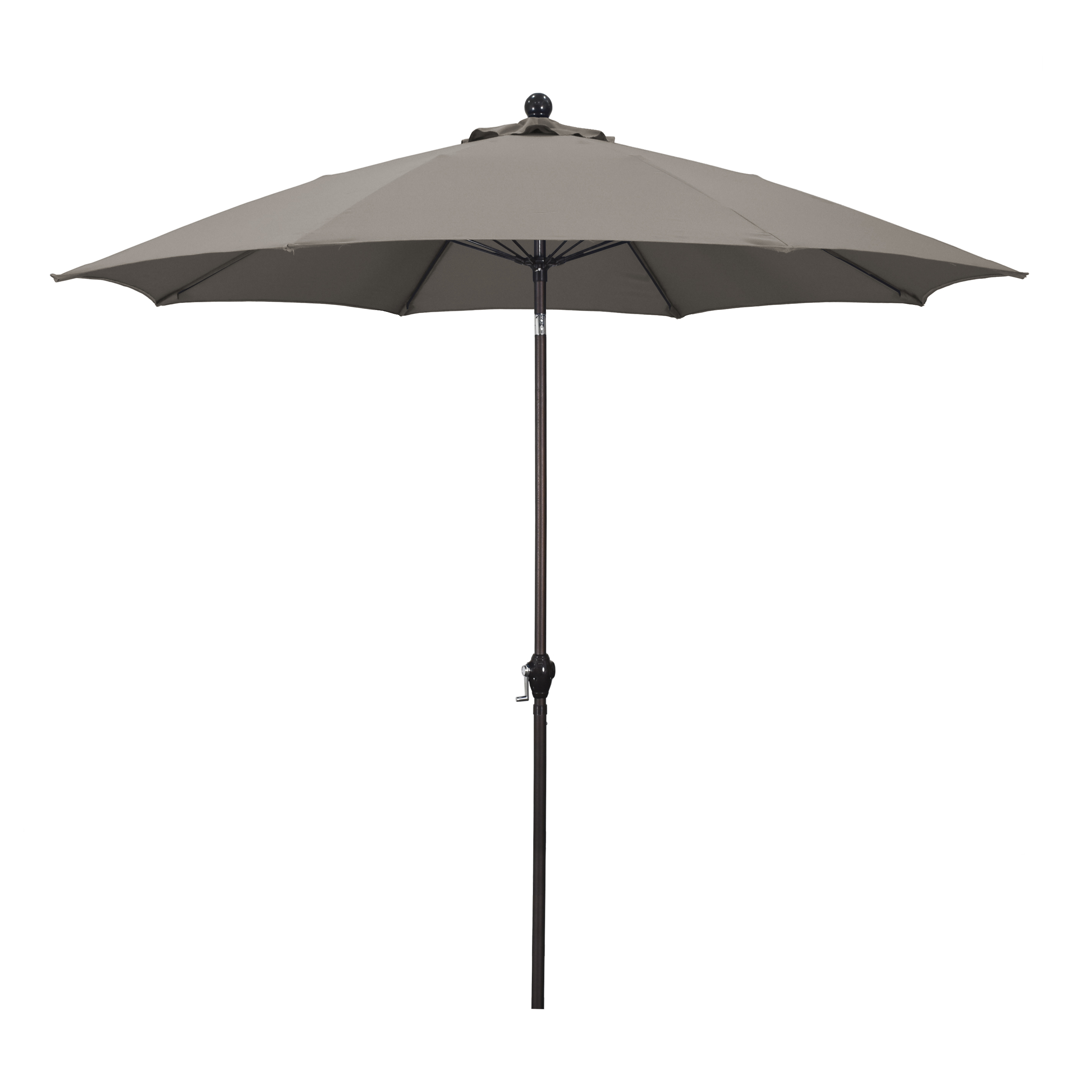 Astella 9' Market Crank Tilt Polyester Patio Umbrella, Multiple Colors