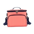 thumbnail image 2 of Fiambrera, bolsa de mano para Picnic, bolsillo frontal a prueba de fugas, contenedor de alimentos, bolso de mano, organizador para senderismo, Picnic, Rosa, 2 of 9