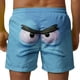 thumbnail image 4 of Ceisia Men's Annoyed Side-Eye Emoji Print Beach Shorts 4-Way Stretch Drawstring Swim Trunks (Multiple Colors) Gifts, 4 of 5