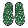 thumbnail image 1 of Fotbe Happy St. Patrick's Day Pantuflas Peludas para Mujer con Estampado, Zapatillas de Peluche, Zapatos de Invierno para Casa, Uso Interior y Exterior-Large, 1 of 8