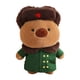 thumbnail image 2 of Juguete de peluche de con abrigo sombrero coleccionable decoración del hogar muñeco de de peluche animal de peluche para regalos de marrón y S, 2 of 10