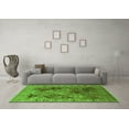 thumbnail image 3 of Ahgly Company Indoor Square Oriental Green Industrial Area Rugs, 3' Square, 3 of 4