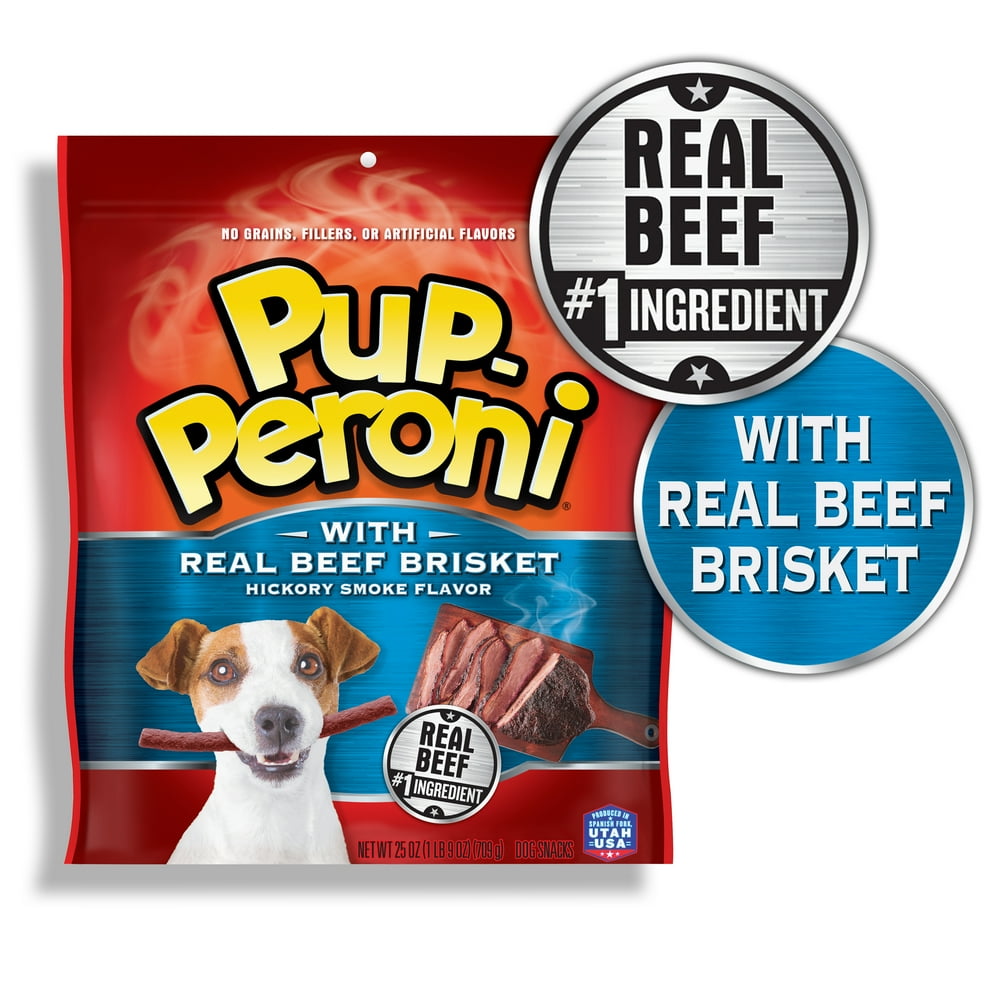 PupPeroni Dog Treats with Real Beef Brisket, Hickory Smoke Flavor, 25
