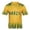 Yellow, variant on Womens Brazil Graphic T Shirt National Pride Country Letter Print Stripes Soccer Football Fan Game Day Crewneck Short Sleeve Tee Tops