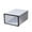 H#0, variant on Stackable Shoe Box Organizer with Clear Front Door Folding Drawer Style Storage Bin Ventilated Plastic Shoe Container for Sneakers and Heels Home Closet and Entryway Organization