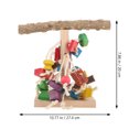 thumbnail image 2 of Bird Perch Stand Toy Natural Wood Parrot Perch Bird Cage Branch Perch for Cockatiel, 2 of 6