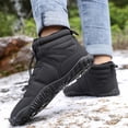 thumbnail image 6 of CHENge Winter Boots for Men Wide Ankle-High Pointed Toe High Top Thermal Cute Printed Casual Brown Cowboy Booties(Black,9.5), 6 of 7