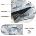 thumbnail image 6 of 3'x5' Rug for Living Room Bedroom, Blue Sharks Coastal Washable Area Rugs Non-Slip Carpet Mats, Summer Beach Ocean Nautical Indoor Low Pile Area Rug Runner for Kitchen, Mudroom, 6 of 8