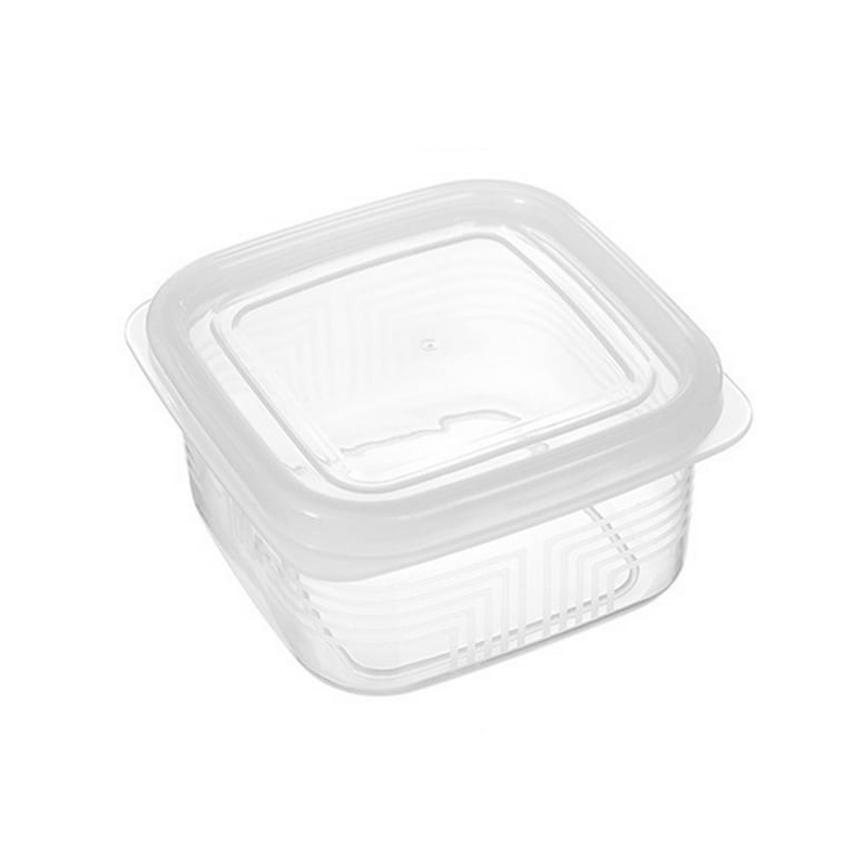 Yesbay Food Storage Box Large Capacity Multi-compartments Eco-Friendly Food Grade Fresh-keeping Transparent PP Material Fridge Food Container Divided