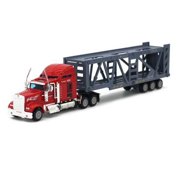 1:50 Large Diecast Alloy Truck Car Model Toys Simulation Oil Truck Tank Container Pull Back Transport Vehicle Model Toy For Kids