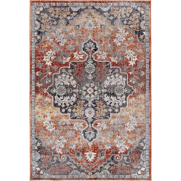 Pescara Blue and White Woven Area Rug