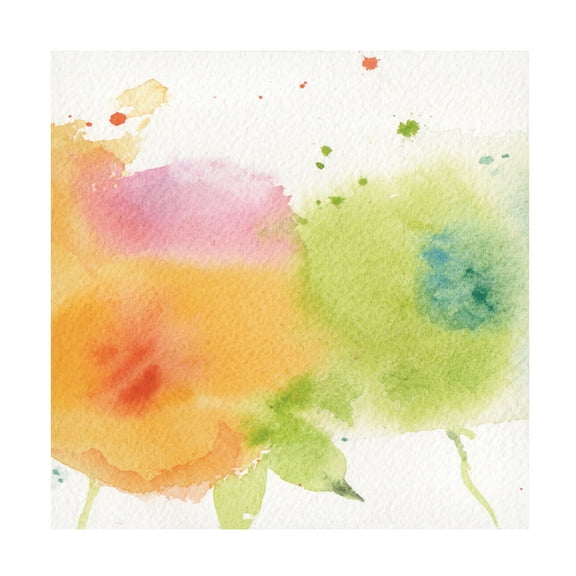 Canvas Wall Art - Sheila Golden 'Over the Rainbow 2' Wall Art for Living Room, Bedroom, or Office Décor by Trademark Fine Art - 14 x 14 Inches