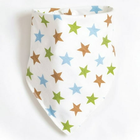 

QWZNDZGR 1Pcs Baby Bandana Drool Bibs 100% Organic Cotton Bibs for Boys & Girls Super Soft Absorbent Feeding Bibs Newborn Cartoon Towel