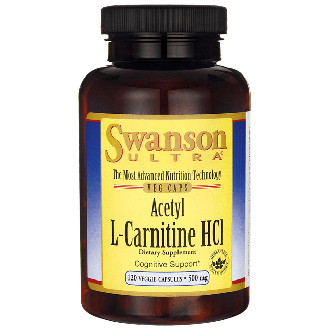 Swanson Acetyl LCarnitine Hcl 500 mg 120 Veggie Capsules. Walmart