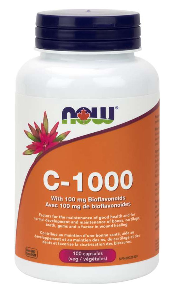 NOW Vitamin C 1000 Bioflavonoids(100 veg caps) Walmart Canada