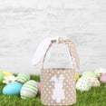 thumbnail image 6 of Brown Easter Bunny Basket, Cute Easter Bucket Bags with Rabbit Ears for Easter Eggs Hunting,Easter Decorations,Candy Gifts Storage, 6 of 6